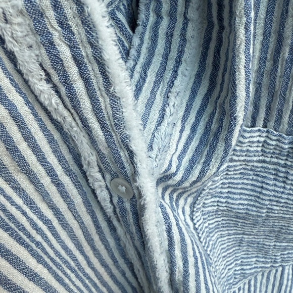 Aerie American Eagle Daybreak Coverup Shirt oversize Marbled Blue 16 18 XL - Picture 7 of 16